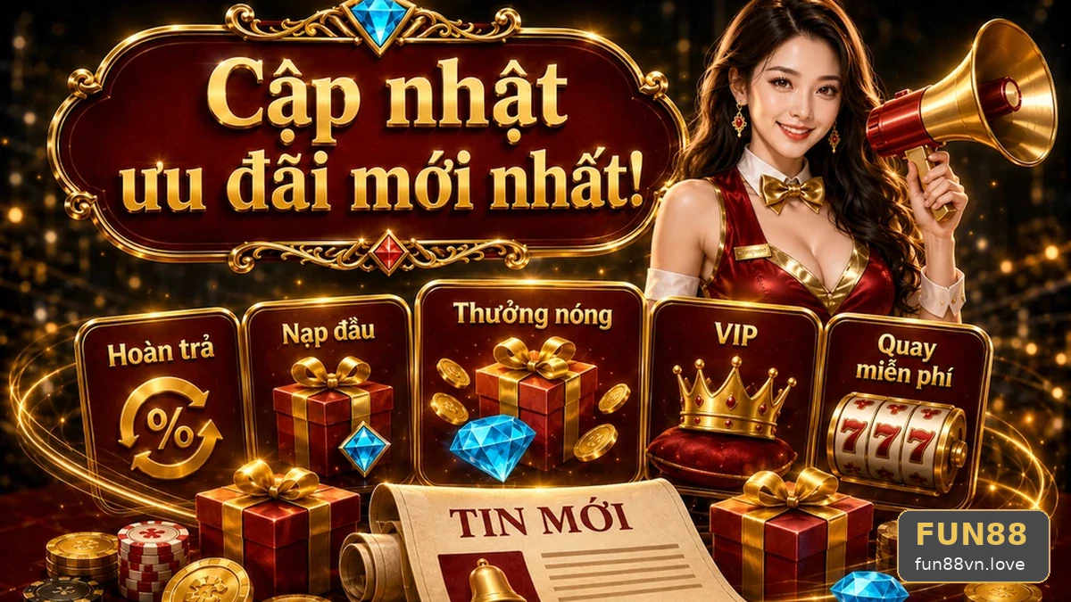 Khuyến Mãi FUN88 Tại fun88vn.love: Đọc Chi Tiết Giao Diện Tin Mới, Ưu Đãi Và Điều Kiện Nhận Thưởng – Góc Tiếp Cận Thân Thiện Nhắc Bạn Đọc Kỹ Điều Kiện Doanh Thu Trước Khi Nhận Ưu Đãi